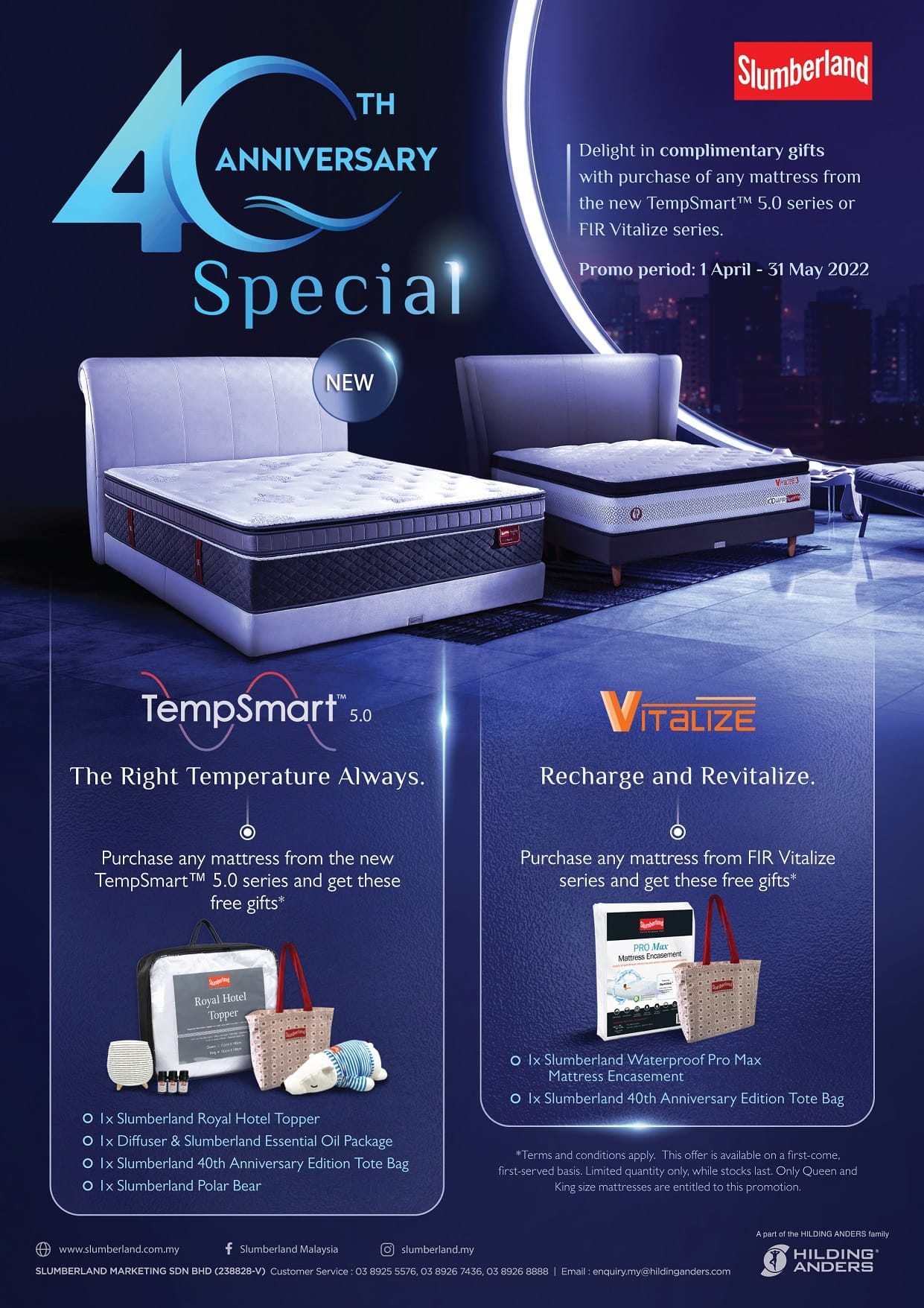 Slumberland 40th Anniversary Special Promotion - Slumberland